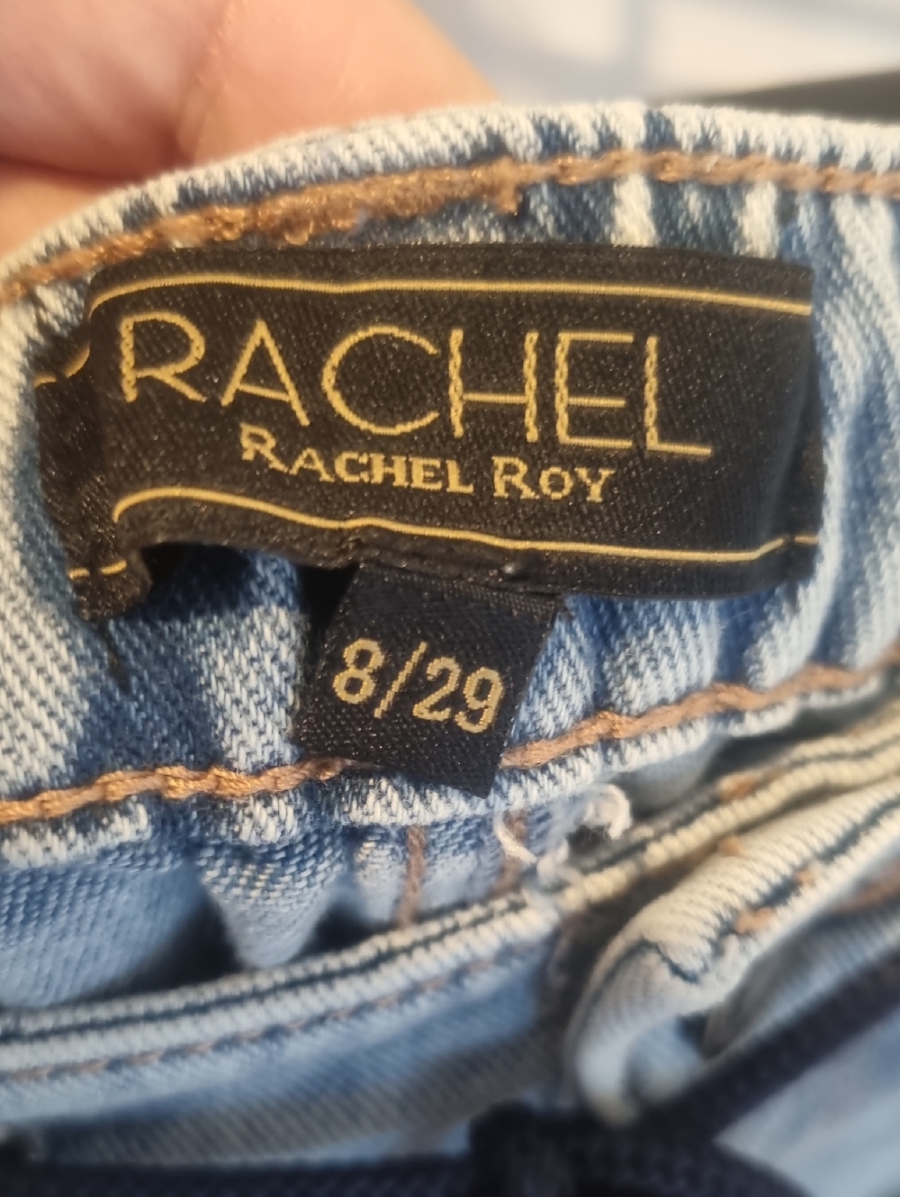 RACHEL By Rachel Roy Overjoyed Cropped High Rise Jeans Blue Size 8/29 - Picture 11 of 13